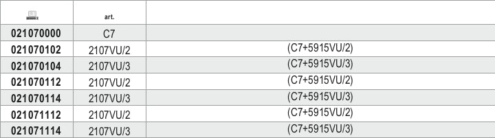 2107VU/3-BAG WITH 74PCS