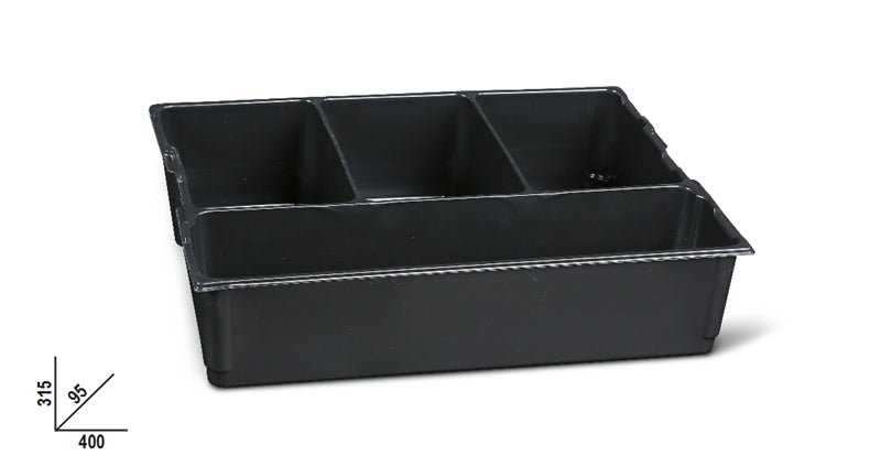 C99T-THERMOFORMED TOTE TRAY 4 COMPARTM.