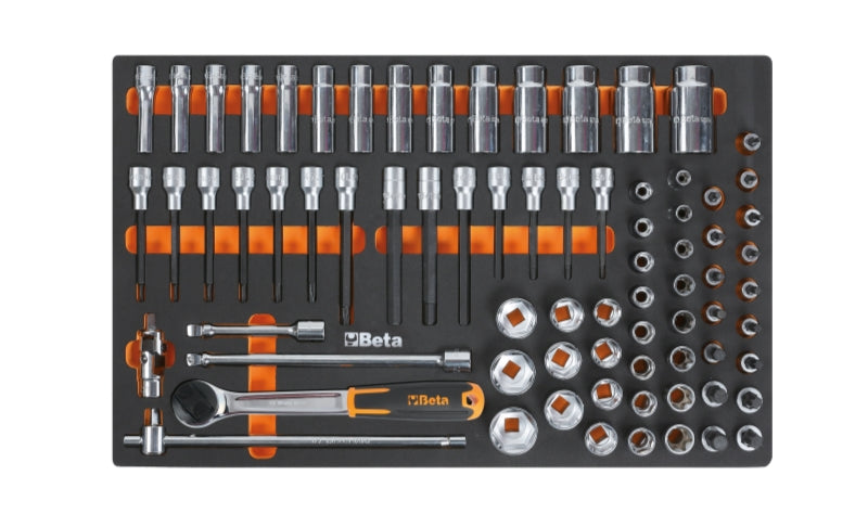 M120-SOFT THERMOFORM. TRAY WITH 75 TOOLS
