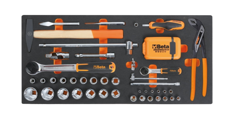 MC20-SOFT THERMOFORM. TRAY WITH 74 TOOLS
