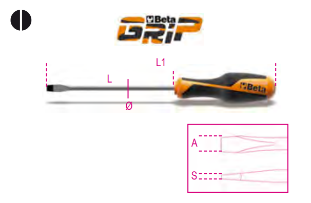 1260 BetaGrip Slotted Screwdriver