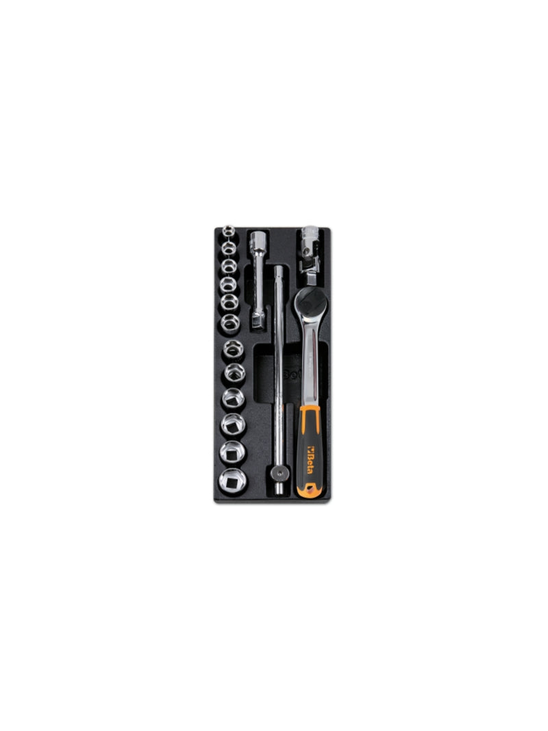 T100-HARD THERMOFORM. TRAY WITH 16 TOOLS