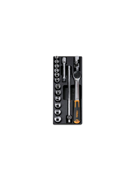 T100-HARD THERMOFORM. TRAY WITH 16 TOOLS