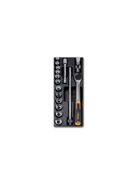 T101-HARD THERMOFORM. TRAY WITH 16 TOOLS