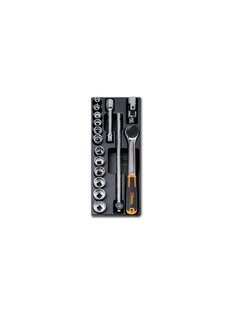 T102-HARD THERMOFORM. TRAY WITH 16 TOOLS