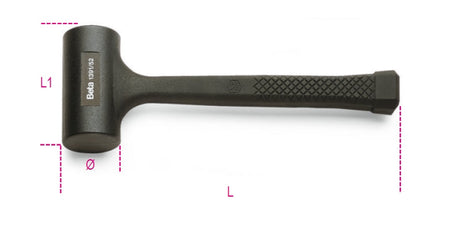 Plastic and copper head hammers