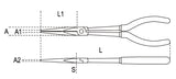 1009L/A-EXTRA LONG NEEDLE NOSE PLIERS