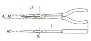 1009L/A-EXTRA LONG NEEDLE NOSE PLIERS