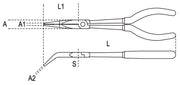 1009L/B-CURVED EXTRA LONG NOSE PLIERS