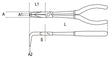 1009L/C-BENT EXTRA LONG NOSE PLIERS