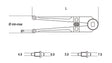 100-ROUND PIN WRENCH FOR RING NUTS