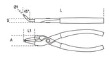 1033 140X13-INTERNAL CIRCLIP PLIERS 45°