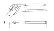 1046BA 250-SPARK-PROOF SLIP JOINT PLIERS