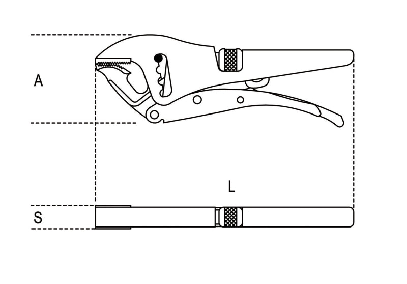 1051GM-SELF-LOCKING PLIERS FLOATING JAW