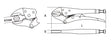 1055-SELF-LOCKING PLIERS CURVED JAWS