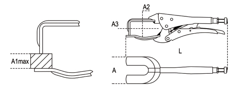 1060 200-PLIERS FORK-TYPE JAWS