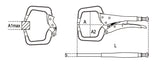 1062GM 170-PLIERS FLOATING C-SHAPED JAWS