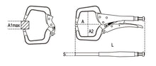 1062GM 170-PLIERS FLOATING C-SHAPED JAWS