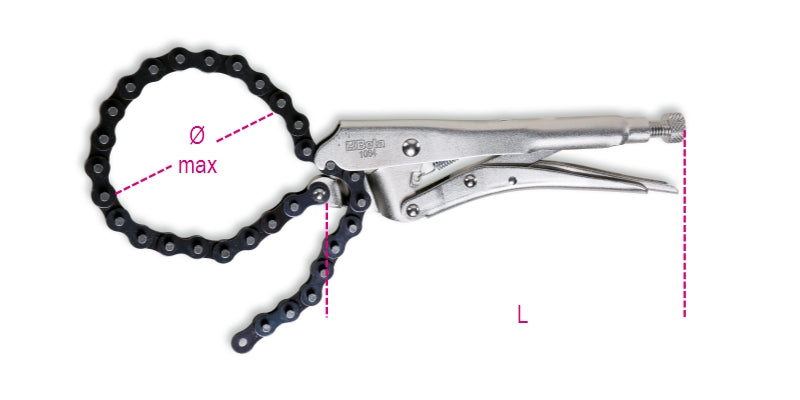 1064-SELF-LOCKING PLIERS WITH CHAIN