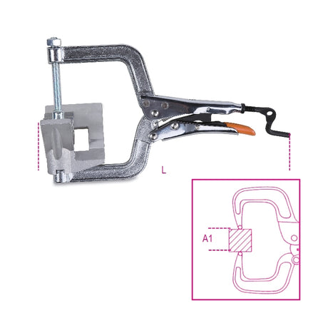 1066-ADJUSTABLE SELF-LOCKING PLIERS - 90°