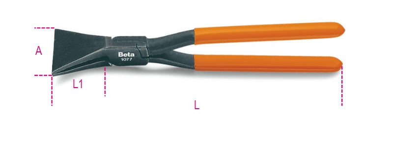 1077 280-STRAIGHT TINSMITH'S PLIERS