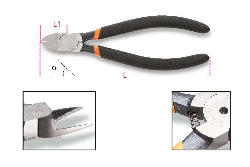 1080D 15-DIAGONAL FLUSH CUTTING NIPPERS