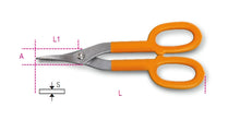1114 250-TIN SNIPS STRAIGHT NARROW BLADE