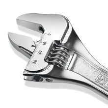 111E Adjustable wrenches with scales, chrome-plated