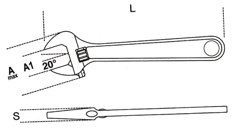 111INOX 150-ADJUSTABLE WRENCHES