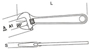 111INOX 150-ADJUSTABLE WRENCHES