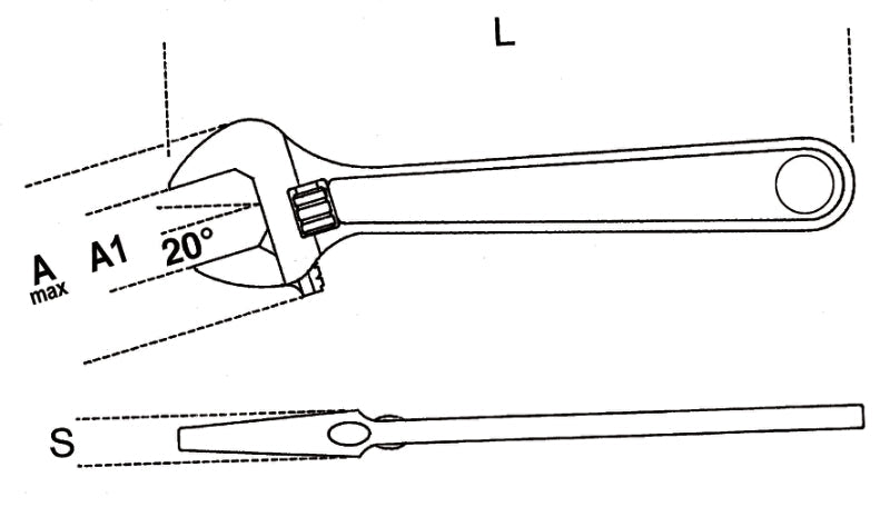 111INOX 150-ADJUSTABLE WRENCHES