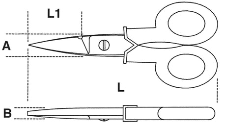 1128BMX-ELECTRICIANS SCISSORS STRAIGHT
