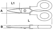 1128BM-ELECTRICIAN'S SCISSORS STRAIGHT