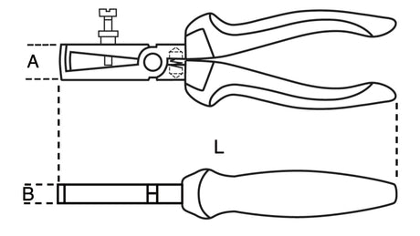 1142BM 160-WIRE STRIPPING PLIERS BI-MAT.
