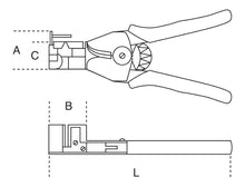 1143 0 - 5-6-WIRE STRIPPING PLIERS+CUTTING