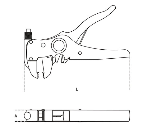 1148B-WIRE STRIPPING PLIERS SELF-ADJUS.