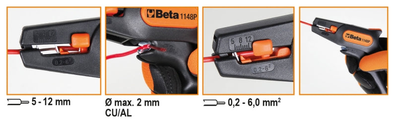1148P-WIRE STRIPPING PLIERS SELF-ADJUST.