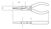 1162BA 150-SPARK-PROOF FLAT NOSE PLIERS