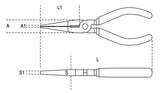 1162GBM 160-EXTRA-LONG FLAT NOSE PLIERS