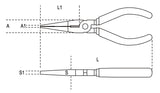 1162GBM 160-EXTRA-LONG FLAT NOSE PLIERS