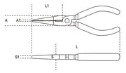 1166BM-HS 200-EXTRA LONG NEEDLE PLIERS