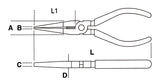 1168G 160-E.LONG BENT NEEDLE NOSE PLIERS