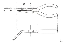 1168 160-E.LONG BENT NEEDLE NOSE PLIERS