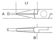 1171BM-SMOOTH FLAT SHORT NOSE PLIERS