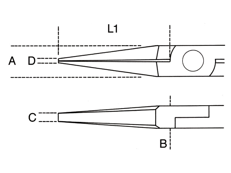 1172BM-SMOOTH FLAT LONG NOSE PLIERS