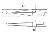 1172BM-SMOOTH FLAT LONG NOSE PLIERS