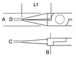 1173BM-ROUND SHORT NOSE PLIERS BI-MAT.