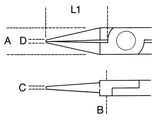 1173BM-ROUND SHORT NOSE PLIERS BI-MAT.