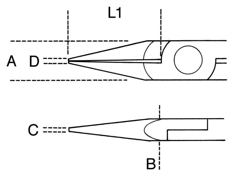 1175BM-HALF-ROUND SHORT NOSE PLIERS