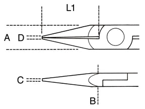 1175BM-HALF-ROUND SHORT NOSE PLIERS